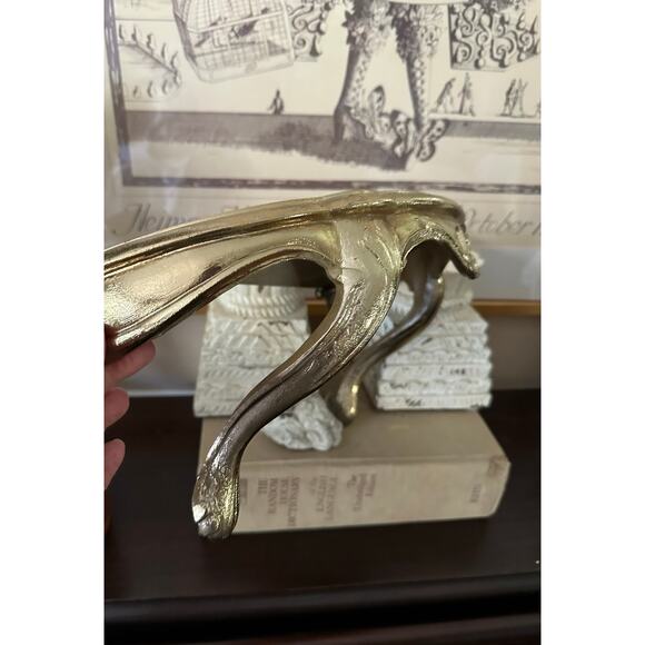 Vintage Gold Wall Shelf Metallic Decor Burwood sconce ornate Hollywood regency - Picture 7 of 16